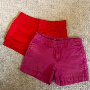 Women's Red and Pink Shorts Gap Size 2